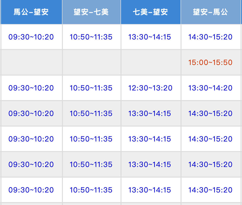 望安到七美｜交通船班時間、預約方式、取票地點、注意事項