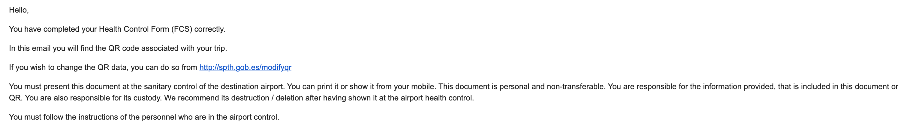 西班牙入境健康表格填寫｜Spain Travel Health portal