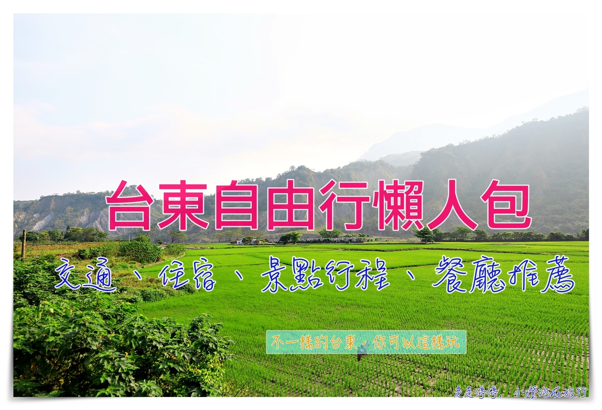 不一樣的台東你可以這樣玩！台東自由行懶人包：景點、住宿、交通、餐廳推薦～台東達人都這樣玩 @走走停停，小燈泡在旅行