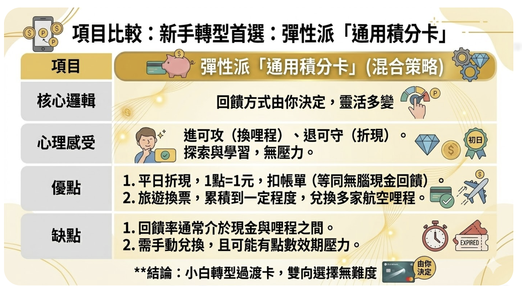 2026 信用卡終極指南（下）：三圖定乾坤！小白新手無腦「現金派」vs. 高階「哩程派」終極決策圖