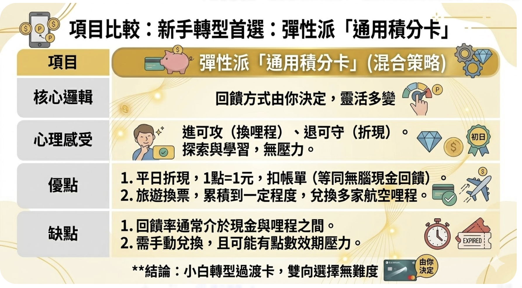 2026 信用卡終極指南:現金回饋 vs. 哩程累積,小白新手怎麼選?(附完整金額分析圖表) @走走停停,小燈泡在旅行 2026 信用卡終極指南:現金回饋 vs. 哩程累積,小白新手怎麼選?(附完整金額分析圖表)
