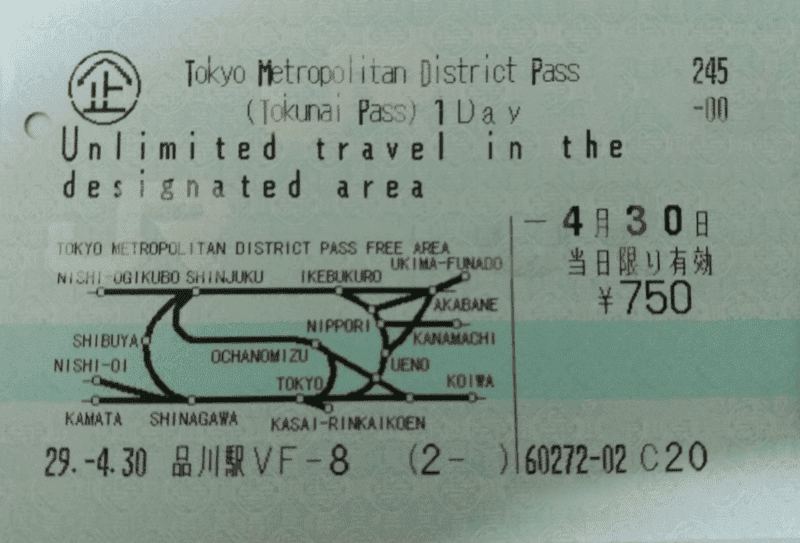 東京都內交通票券總整理|14張常用套票總集合～搞定東京交通沒問題～