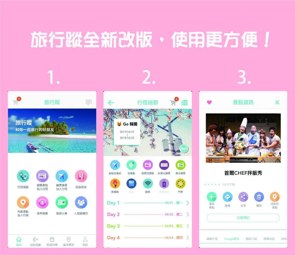 2019全新改版旅行蹤｜自助旅行規劃工具一條龍，更視覺化，整合班機、交通票券（限日本）、行程安排、當地景點體驗等等，所有你在旅行中需要的都在旅行蹤～ @走走停停，小燈泡在旅行
