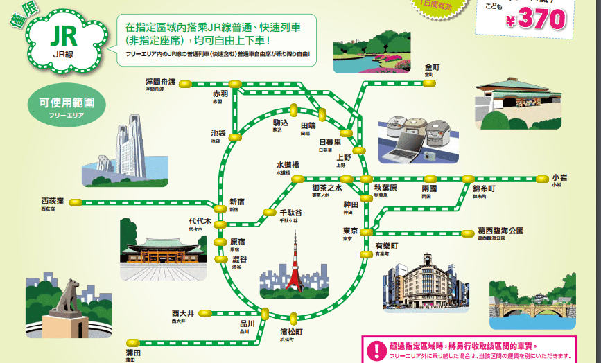 東京都市地區通票 (Tokunai Pass)｜都內JR一日券使用紀錄～750円JR搭到飽～順便集章皮卡丘